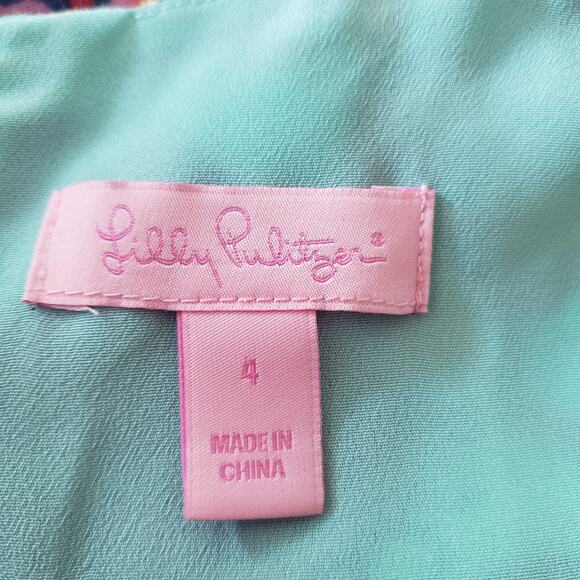 Lilly Pulitzer Lloyd Feeling Groovy Sleeveless Dress Size 4 - Picture 3 of 9